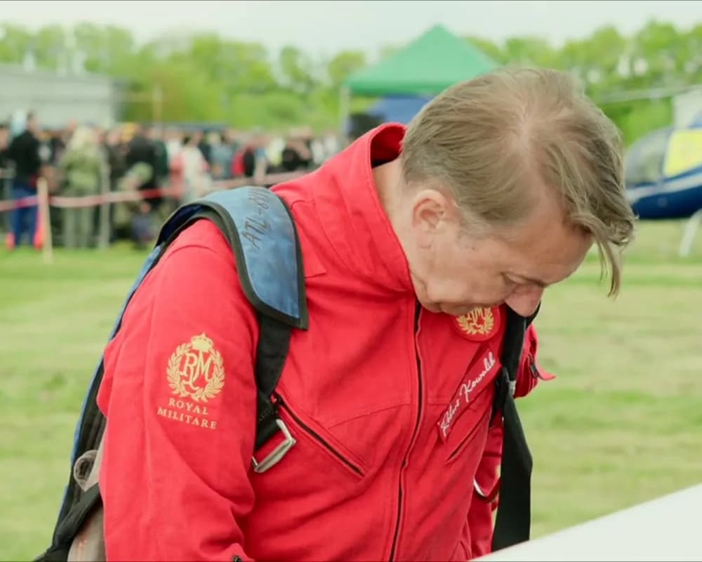 Robert Kowalik, pilot pokazowy, przed lotem